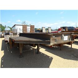 42' TRI-AXLE STEP DECK, S/N , MOTOR GRADER RAMP, 4' DOVETAIL W/FOLD UP RAMP, 10.00-15 TIRES