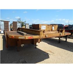 1988 PHELAN WIT50K TRI-AXLE 42' LOWBOY TRAILER, S/N 1R9H41307J1010007, 9" WIDE, 2' DOVETAIL, HYD RAM