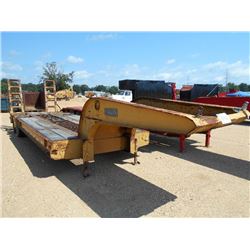 ROGERS PHELAN WT-25 T/A LOWBOY TRAILER, S/N 6206, 2' DOVETAIL, HYD RAMPS, 25 TON CAP, 8.25R15 TIRES