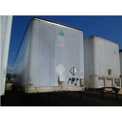 2000 HYUNDAI VI2480152TSA T/A VAN TRAILER, S/N 3H3V482CXYT045013, 48' LENGTH, LANDING GEAR, 295/75R2