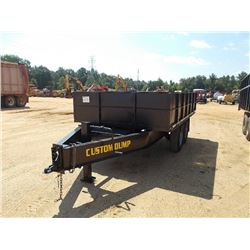 CUSTOM DUMP T/A TRAILER, 7' X 12', HYD DUMP BLADE, LT235/85R16 TIRES