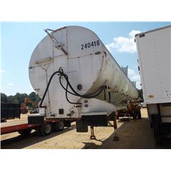 1988 PINSON 45' T/A ALUMINUM FEED TRAILER, S/N 88171, HYD AUGER SYSTEM, 295/75R22.5 TIRES