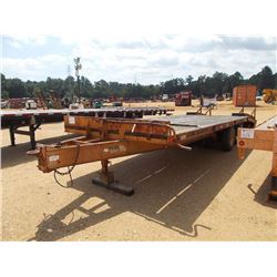 1998 ECONOLINE 12 TON BACKHOE PRO T/A TRAILER, S/N 42EDPHE45W1000478, 8'X23', 5' DOVETAIL, FOLD UP R