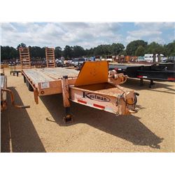 2010 KAUFMAN 25' T/A TAG TRAILER, S/N 5VGFH2526AL000269, 5' DOVETAIL, FOLD UP RAMPS, T235/80R16 TIRE