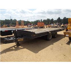 1970 ALABAMA 8' X 21' T/A TILT TRAILER, S/N 170223, DUAL WHEELS, PINTLE HOOK, 7.50-15LPT TIRES