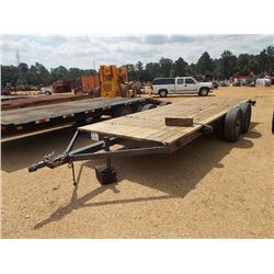 SHOPBUILT T/A FLATBED TAG TRAILER, 7' 6" WIDE X 18" LONG (BILL OF SALE ONLY)