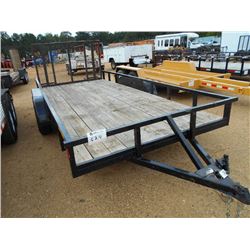 7' X 16' T/A TAG TRAILER W/RAMP, ST205/75D15 TIRES