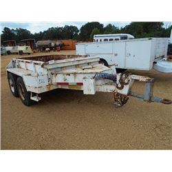 1993 ALABAMA 67" X 9" T/A UTILITY TRAILER, S/N 1A9M15202P2054007, 245/75R17.5 TIRES