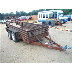 1992 BETTER BUILT T/A TAG TRAILER, S/N 1B9FB1225N1118112, 5' X 12', FOLD UP RAMPS, 7.00-15LT TIRES (
