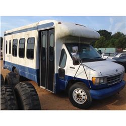 1994 FORD E350 PASSENGER BUS, S/N 1FDKE37G2RHC11919, GAS ENG, A/T, 15 PASSENGER, W/ WHEEL CHAIR LIFT