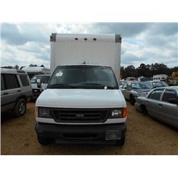 2003 FORD DELIVERY TRUCK, S/N 1FDXE45F73HA48505, 16' BOX, V8, A/T, ODOMETER READING 216,074 MILES (D