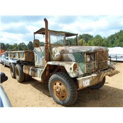 2.5 TON 6X6 MILITARY TRUCK, S/N , DUMP BED, MANUAL TRANSMISSION (DOES NOT RUN)