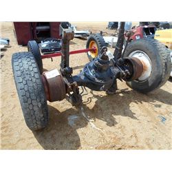 TRUCK TRACTOR DRIVE AXLE W/TIRES & RIMS
