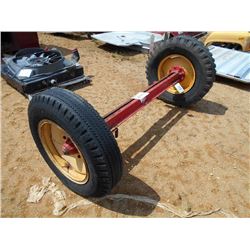 AXLE WITH TIRES & RIMS