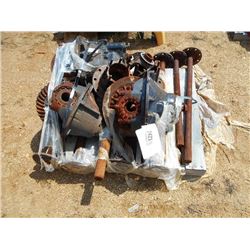1 LOT MISC RING GEAR, AXLES