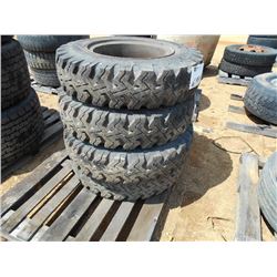 1 LOT (4) 8.25-20 TIRES & RIMS