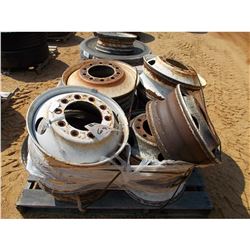 1 LOT (12) 8.25X22.5 STEEL RIMS