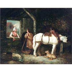 George Morland (British 1763-1804) The Conversation Signed G. Morland and dated...