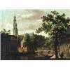 Image 1 : Dutch School, Late 18th-Early 19th Century Estuary Scene with Strolling Figures<br...