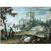 Image 1 : Manner of Louis Gabriel Moreau (French 1740-1806) Travelers in a Country Landsc...