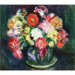 Charles H. Camoin (French 1879-1965) Fleurs Signed Ch. Camoin l.l. Oil on Ma...