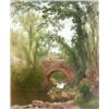 Image 1 : John Henry Hill (American 1839-1922) Forest Scene with Stone Bridge and Creek S...