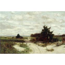 Robert Bruce Crane (American 1857-1937) The Road Through the Dunes Signed Bruce...