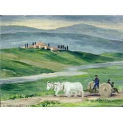 Charles Baskerville (American b. 1896) After the Rain, Umbria Signed Baskervill...