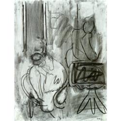 Robert DeNiro (American 1922-1993) Two Nudes Signed DeNiro l.r. and dated 1981...