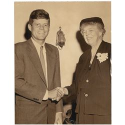John F. Kennedy and Eleanor Roosevelt