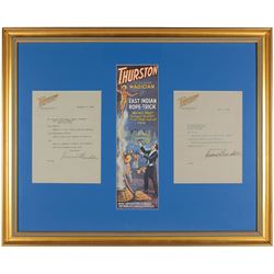 Howard Thurston Typed Letters Signed