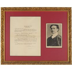 Harry Houdini Typed Letter Signed