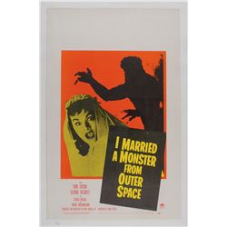 I Married a Monster From Outer Space Window Card