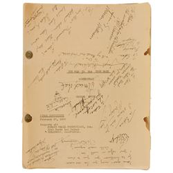 The Man in the Iron Mask Cast Signed Script