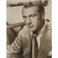 Gary Cooper Signed Photograph