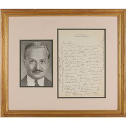 Florenz Ziegfeld Autograph Letter Signed