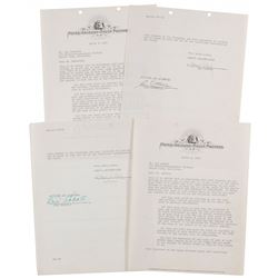 Abbott and Costello Pair of Signed Documents
