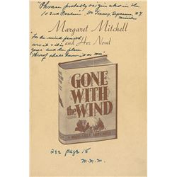 Margaret Mitchell Collection of Gone With the Wind Letters