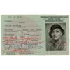 Image 1 : Greta Garbo’s Immigration Identification Card
