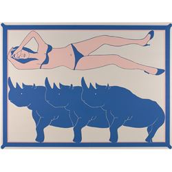 John Wesley ‘Dream of Unicorns’ Signed Screenprint