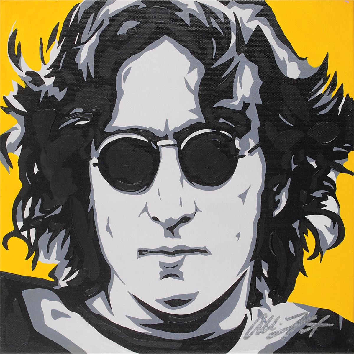 John Lennon Pop Art by Allison Lefcort