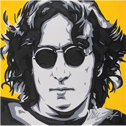 John Lennon Pop Art by Allison Lefcort