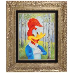 Walter Lantz Woody Woodpecker Oil Painting
