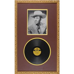 Hank Williams Signed Record