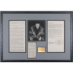 Big Bopper Lyrics and Signed Document