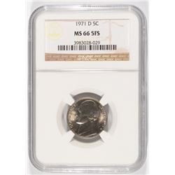 1971-D JEFFERSON NICKEL NGC MS-66 FS