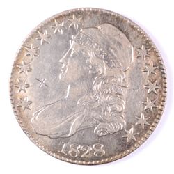 1828 BUST HALF DOLLAR XF/AU