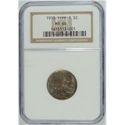 1913 I BUFFALO NICKEL NGC MS-66