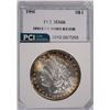 Image 1 : 1886 MORGAN SILVER DOLLAR, PCI MS66 COLOR!