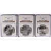Image 1 : 1984 OLYMPICS P,D&S COMMEMORATIVE SILVER DOLLARS, NGC  MS-69  NICE COINS!